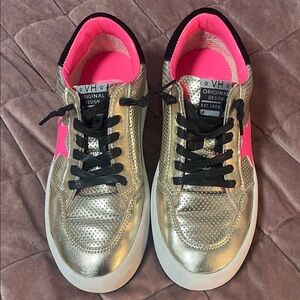 VH Vintage Havana Gold and Pink Women's Sneakers